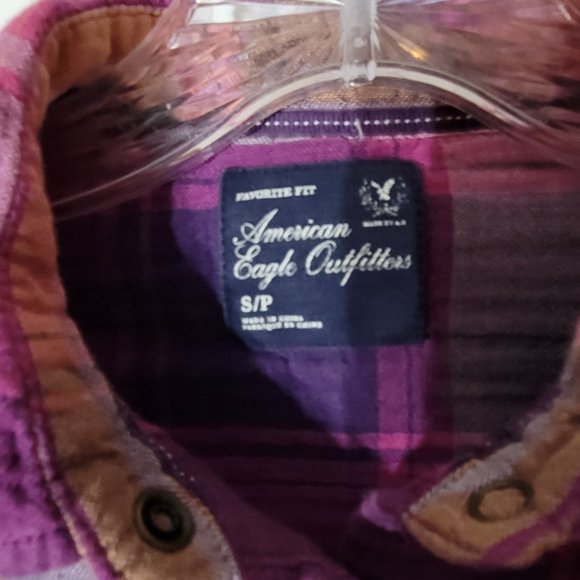 👚LOT OF 2! COMFY Plaid Overshirts Womens Small - Picture 3 of 12